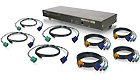 MiniView Ultra+ Combo, 8-Ports w/ 4 USB and 4 PS/2 KVM Cables