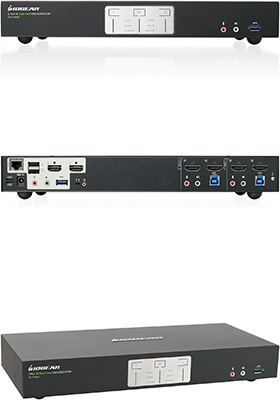 2-Port, 4K, Dual-View USB/HDMI KVMP Switch (TAA)