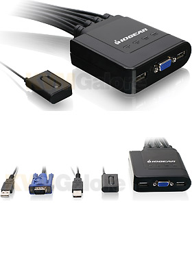 4-Port VGA/USB Cable KVM Switch