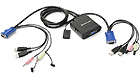 2-Port VGA/USB Cable KVM Switch w/ Audio and Mic