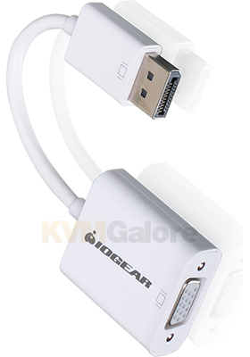 DisplayPort (M) to VGA (F) Adapter