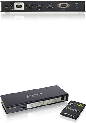 Ultra-HD 4-Port HDMI Switch with RS-232 Support