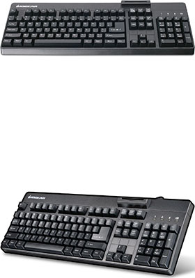 Keyboard w/ CAC Smart-Card Reader, TAA-Compliant