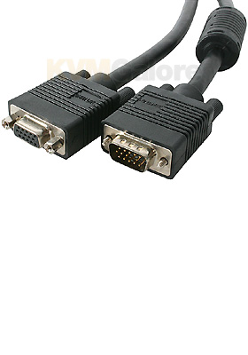 High Resolution HD15 Male/Female VGA Extension Cable, 35-feet