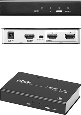 ATEN VS182B: 2-Port True 4K HDMI Splitter 